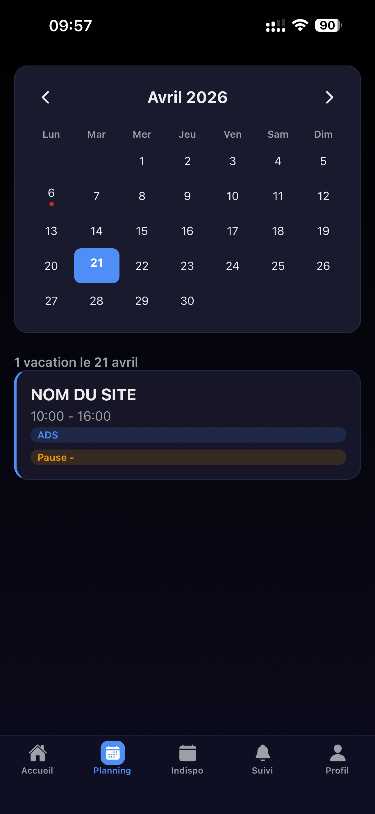 Planning SecuriShift
